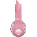 Razer Kraken Kitty V2 BT - Kabelloses Bluetooth RGB-Headset mit Kätzchenohren (Bluetooth 5.2, TriForce 40-mm-Treiber, Integriertes Mikro, 325 g leicht, Bis zu 40 Std Akku) Quartz