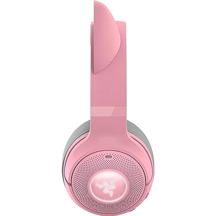 Razer Kraken Kitty V2 BT - Kabelloses Bluetooth RGB-Headset mit Kätzchenohren (Bluetooth 5.2, TriForce 40-mm-Treiber, Integriertes Mikro, 325 g leicht, Bis zu 40 Std Akku) Quartz – Bild 1