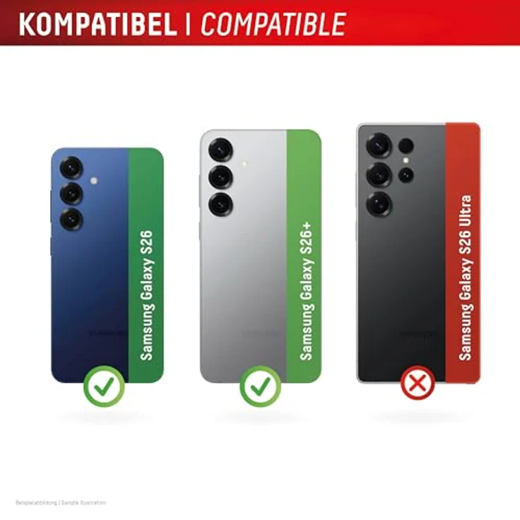 Displex CamGlass All-In-One, Camera Lens Glass für Samsung Galaxy S26, 10H Echtglas mit DLC-Beschichtung, hochtransparente Bildqualität, easy Quick-Mount-Montage, case-friendly – Bild 3