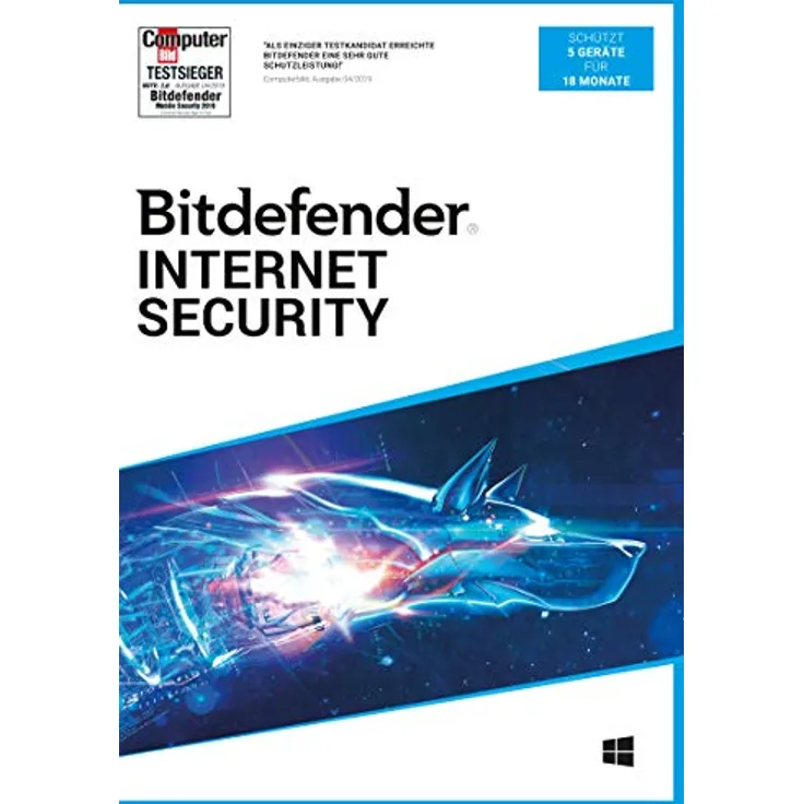 Bitdefender Internet Security 2021 5 Gerät / 18 Monate (Code in a Box)|Standard|5|18 Monate|PC|Download|Download