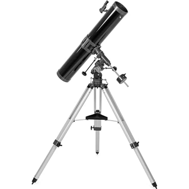 Omegon Teleskop N 126/920 EQ-3, Einsteiger-Teleskop mit lichtstarker Optik und Leuchtpunktsucher – Bild 4