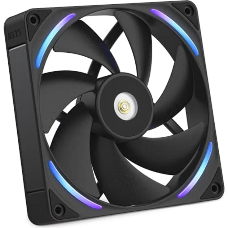 NZXT F140X Performance-Lüfter, 140mm PWM RGB Gehäuselüfter mit maximaler Luftförderung, LCP-Rahmen, magnetischem Fluid-Dynamic-Lager, 30mm Dicke, schwarz – Bild 1