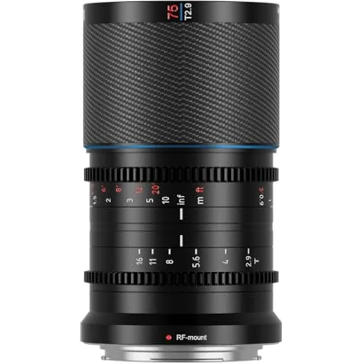 SIRUI Saturn 75 mm T2.9 1.6X Vollformat Kohlefaser anamorphe Linse, Cine Objektiv unter 500 g (Natur Fackeln, RF Mount)