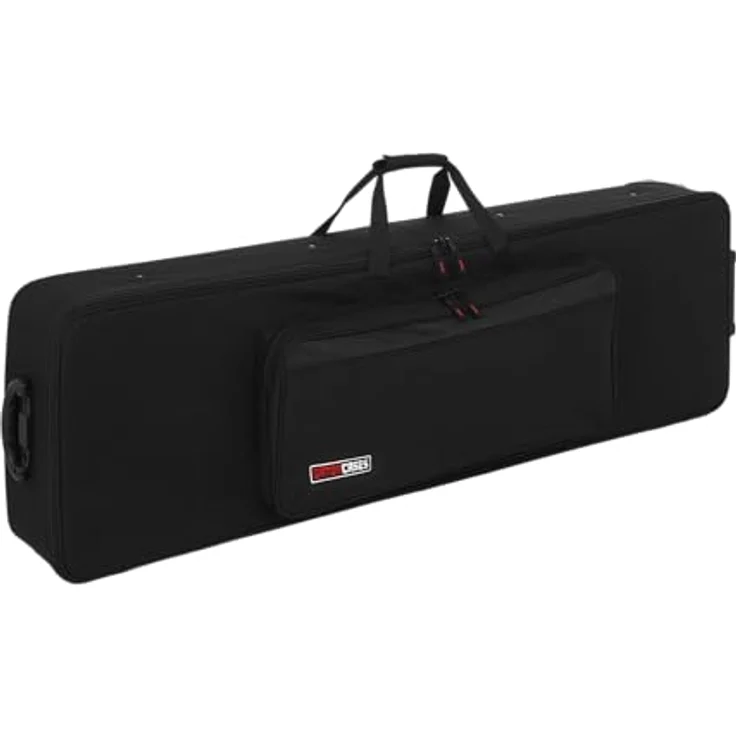 Gator Keyboard-Koffer (für Keyboards mit 88 Tasten, leicht, schlank, mit Rollen, Innenmaß ca. 137,2 x 38,1 x 15,2 cm) – Bild 2