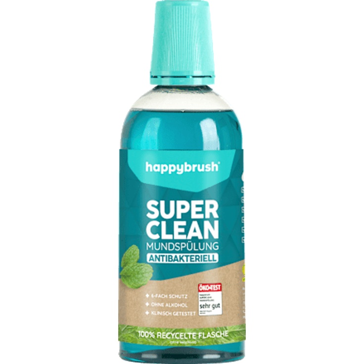 Happybrush Super Clean Mundspülung Antibakteriell