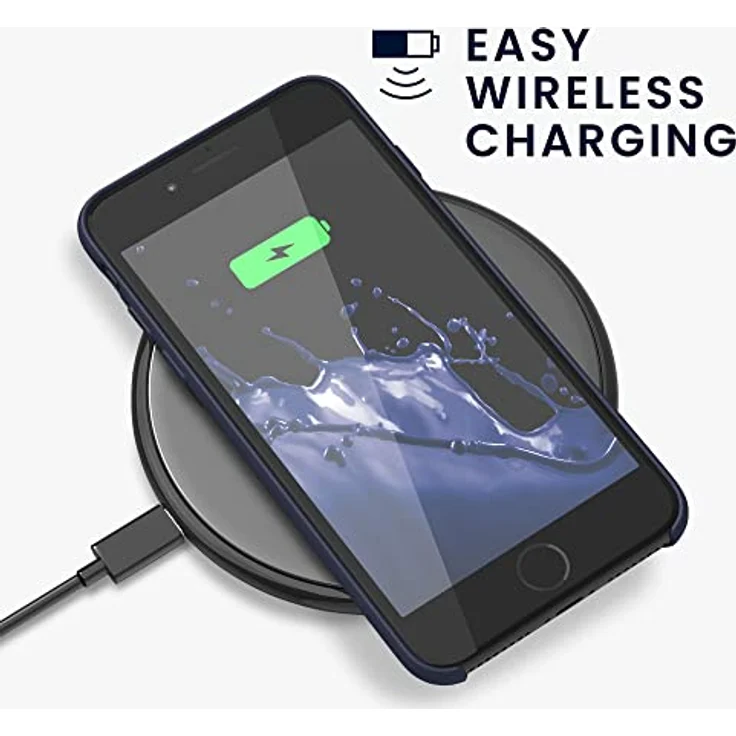 kwmobile TPU Case gummiert für Apple iPhone 7 / 8 Dunkelblau matt – Bild 5