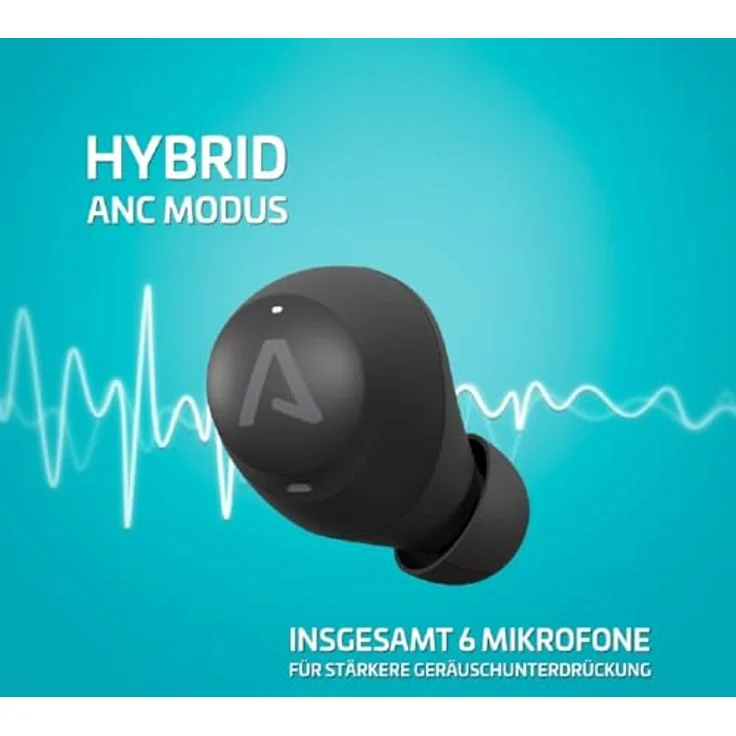 Lamax Dots3 ANC True Wireless Kopfhörer, Schwarz, 42 h Akkulaufzeit – Bild 8
