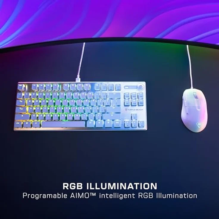 Turtle Beach Pure SEL RGB-Gaming-Maus - Ultraleicht, optischer 8K DPI-Sensor, mechanische Schalter, RGB-Beleuchtung, Weiß – Bild 5