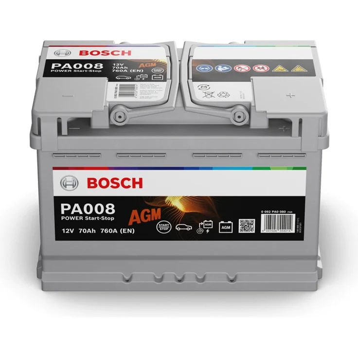BOSCH Starterbatterie 12V 70Ah, Kälteprüfstrom 760A, B01 Bodenleiste für Auto & LKW – Bild 1
