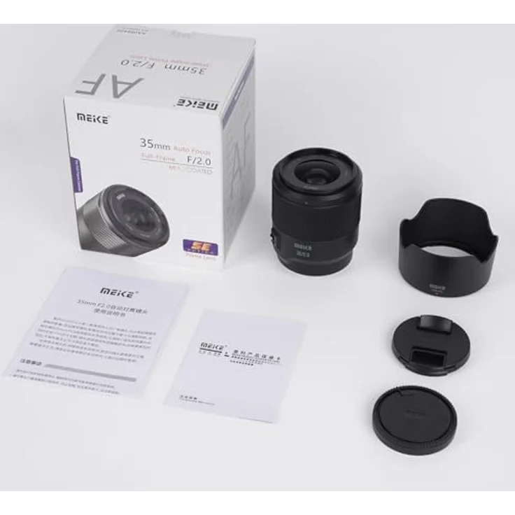 Meike 35mm F2.0 AF STM Vollformat Objektiv für Sony E-Mount, kompaktes Tele-Objektiv mit leisem Autofokus und 9 Lamellen Bokeh – Bild 7