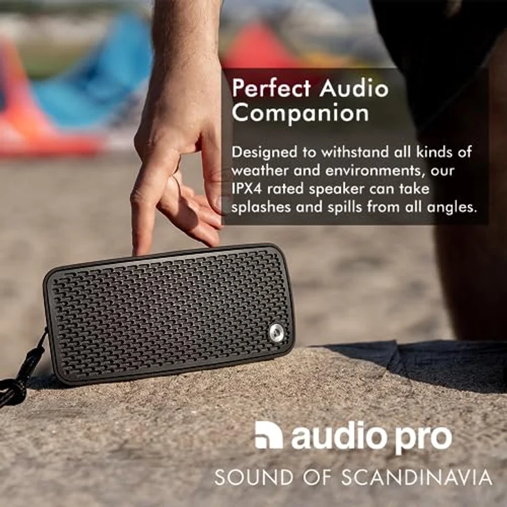 Audio Pro P5 Bluetooth-Lautsprecher spritzwassergeschützt, schwarz – Bild 6