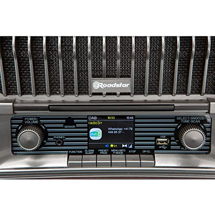 Roadstar HRA-270 CD+ BT, Retro Digitalradio mit DAB+ und Bluetooth, integrierter CD-Player, 20 Radiospeicherplätze, Farbdisplay – Bild 5