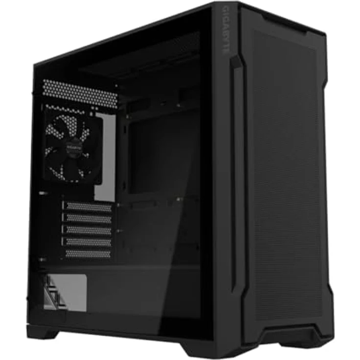 Gigabyte C102 Glass Midi Tower Noir, PC-Gehäuse mit schneller Leistung und umfassender Konnektivität