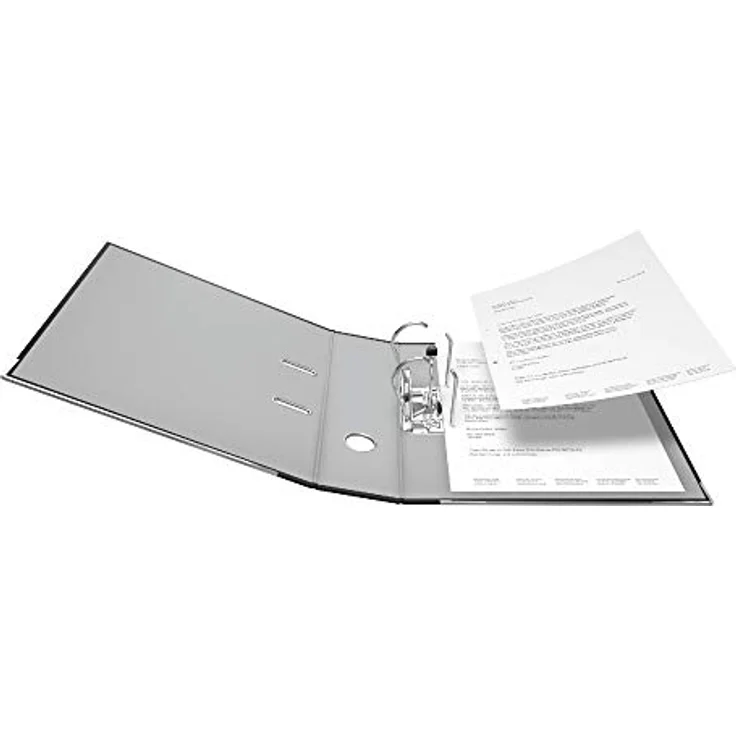 Falken Aktenordner Recycolor 80 mm DIN A4, Kraftpapier schwarz – Bild 3