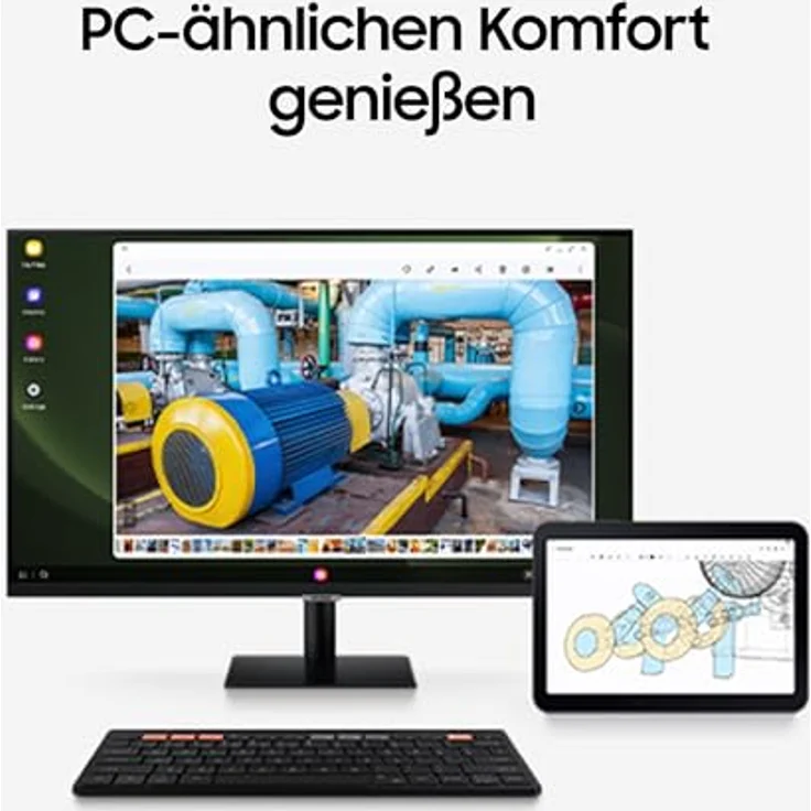 Samsung Galaxy Tab Active5 Pro SM-X356B, 10.1" Tablet mit 5G, Qualcomm Snapdragon, 128 GB Speicher, 8 GB RAM, Wi-Fi 6E, Android 15, grau – Bild 8