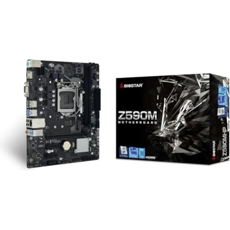 Biostar Z590MHP Intel Z590 LGA 1200 Motherboard, Gutes Preis-Leistungs-Verhältnis, langlebig