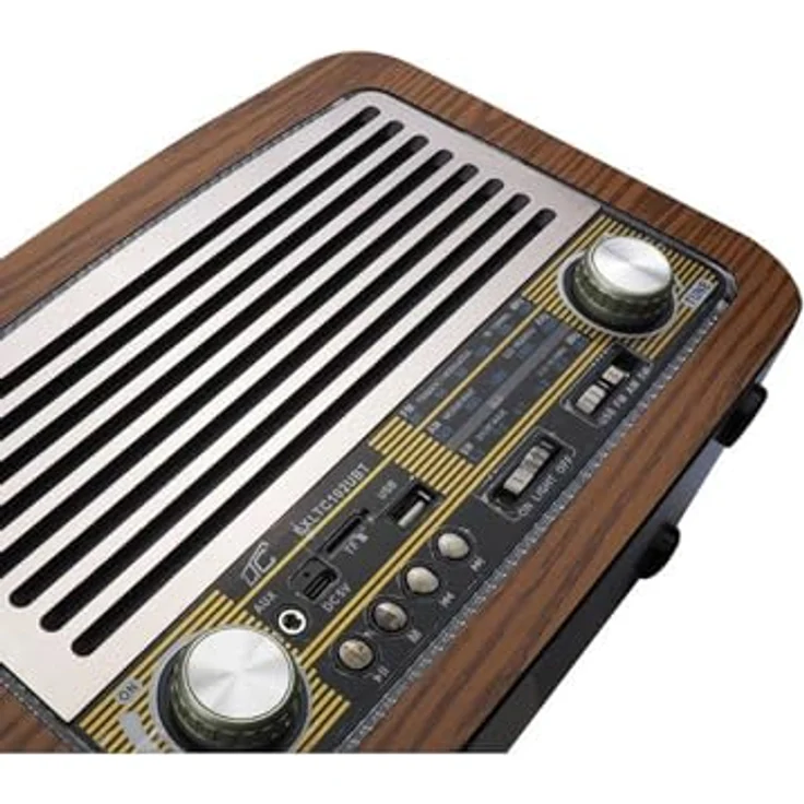 LTC LXLTC102UBT Retro-Radio Olza, tragbar mit Teleskopantenne und Bluetooth, braun – Bild 3