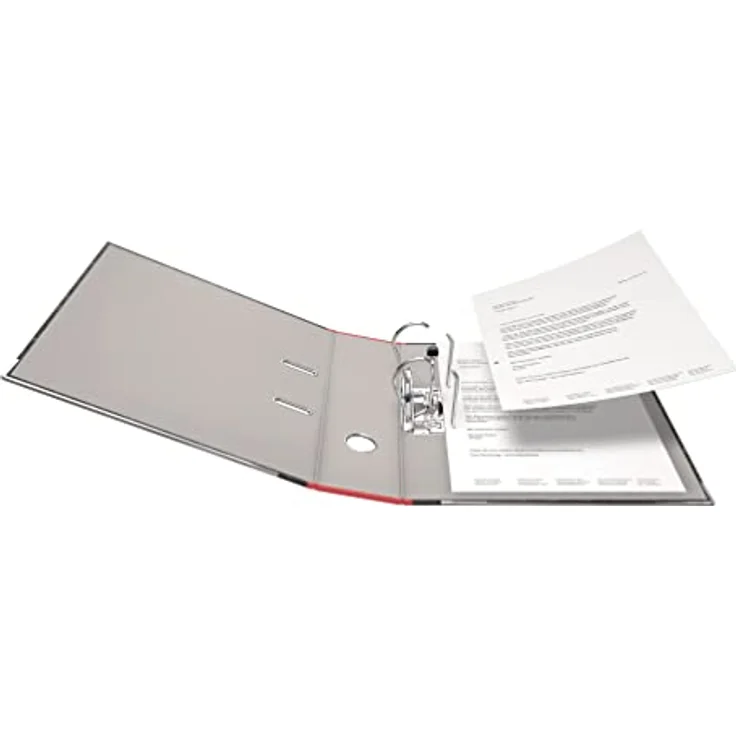 Falken 80024516 Ordner, A4, breit, Karton, rot – Bild 3