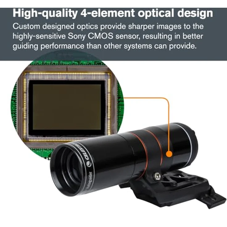 Celestron 94008 StarSense Autoguider Zubehör für computerisierte Teleskope, 3-minütige automatische Ausrichtung, präzises Anvisieren und Leiten für Astroimaging, Montagemodellierung für die Astrofotografie – Bild 5