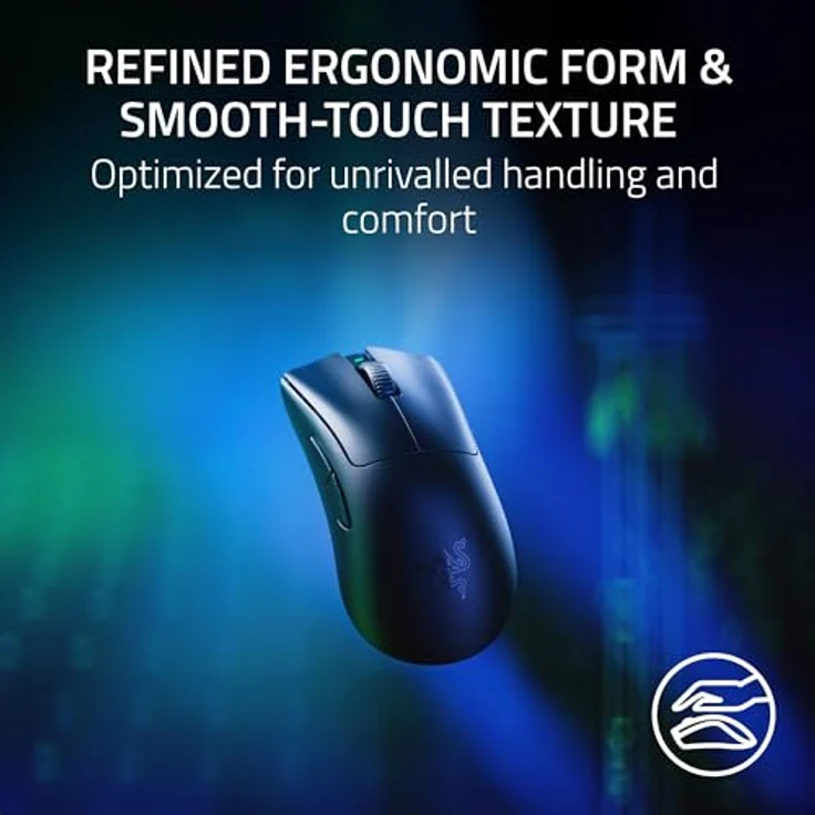 Razer DeathAdder V3 Pro Gaming Maus - schwarz, mit HyperPolling Wireless Dongle (Kabellos), Maus, Schwarz – Bild 5