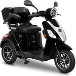 Rolektro E-Trike 25 V.2 Dreirad Schwarz - Elektromobil 1000W - E-Mobil mit 50km RW - Seniorenmobil mit Straßenzulassung