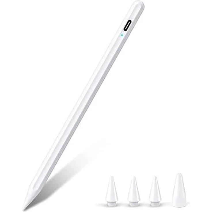 Stylus Stift 2. Generation für iPad 2018-2022, Magnetische Stylus Pen mit Palm Rejection,Feine Stiftspitze,kein Kratzbildschirm für iPad 6./7./8./9./10./Air 3./4./5. Mini 5./6./Pro 11/Pro12.9