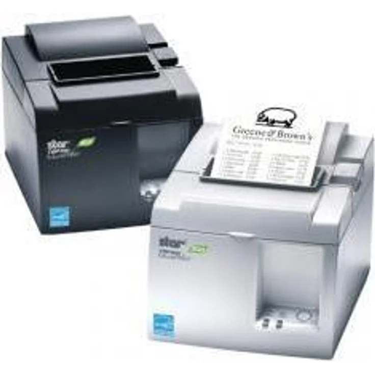 Star Micronics TSP143IIIBI2-230, POS-Drucker mit 250 mm/Sek. Druckgeschwindigkeit, Bluetooth, Cutter, grau – Bild 1