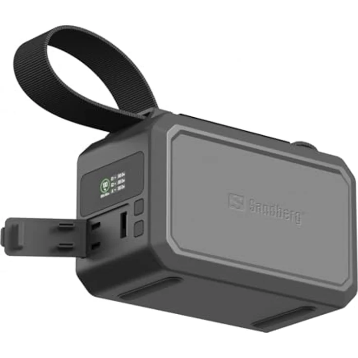 Sandberg Survivor Powerbank 40000 mAh, 100 W USB-C Ausgang, Schwarz – Bild 1