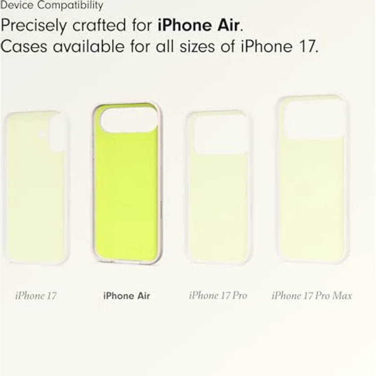 Beats iPhone Air Case mit MagSafe und Kamerasteuerung, Matte Außenseite, Mikrofaser-Innenfutter – Kalkstein – Bild 3