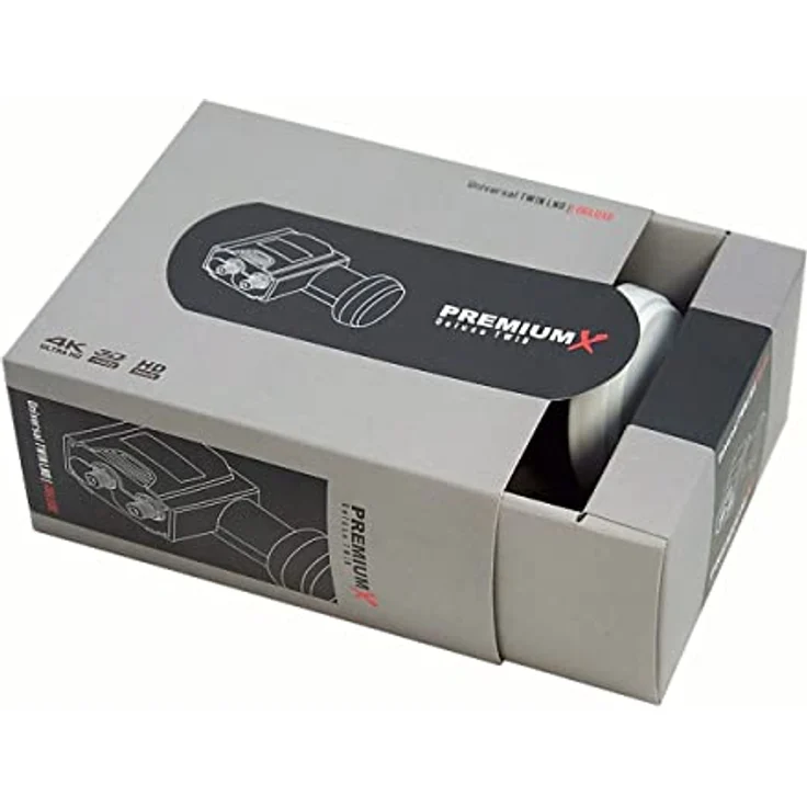 Fuba DAA 780 Satellitenantenne Aluminium, rot, 74x84 cm, HDTV, 3D, 4K, PremiumX DELUXE Twin LNB – Bild 5