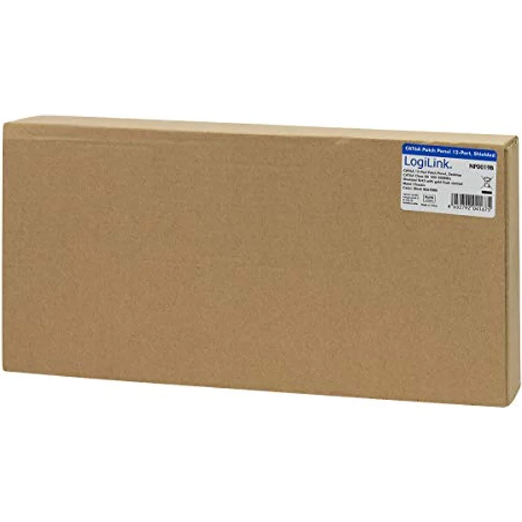 LogiLink NP0019B, 12 Port Patch-Panel CAT 6a für Wand- und Tischmontage, geeignet für 10 Gigabit Ethernet und PoE – Bild 8