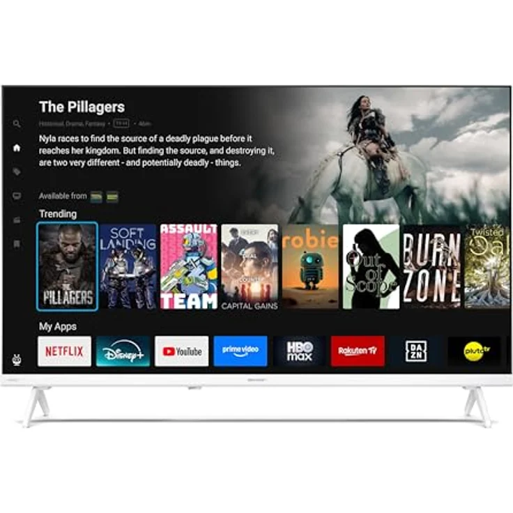Sharp 32HE2745EW, 32 Zoll Smart TV Powered by TiVo, HDR Fernseher mit HD Auflösung und Triple-Tuner, LED TV in Weiß – Bild 2