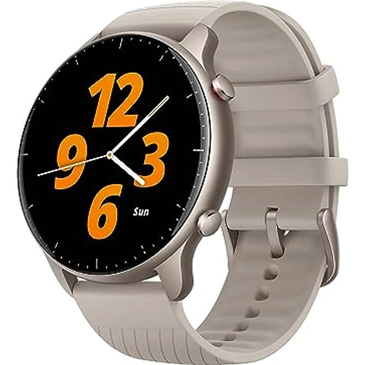 Amazfit [Version 2022] GTR 2 Smartwatch mit Bluetooth-Anrufe, 3 GB Musikspeicher, Sportuhr mit 90 Sportmodi, Herzfrequenz- und SpO2-Überwachung, Alexa, Grey, One Size – Bild 1