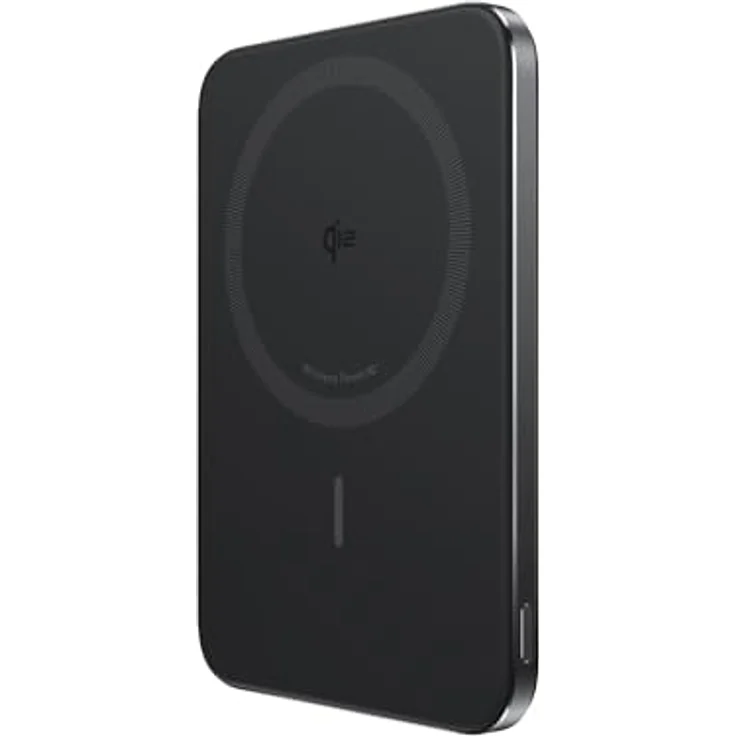 Anker MagGo Power Bank 5K Slim, 5000 mAh, 15 W, Powerbank, Schwarz – Bild 1