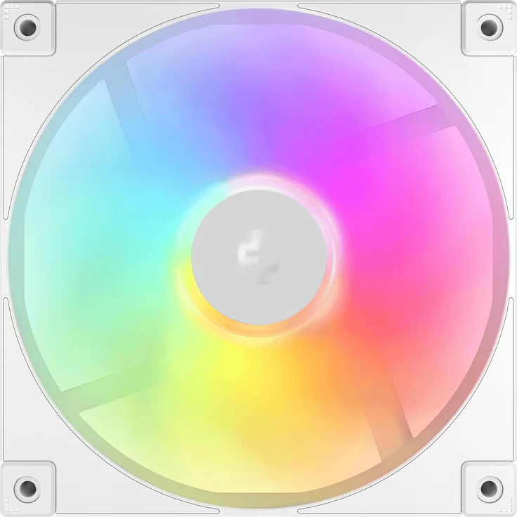 Deepcool FD14 140 mm ARGB Gehäuselüfter, 3er Pack in Weiss mit optimierter Luftzirkulation und einfacher 3-Pin Installation