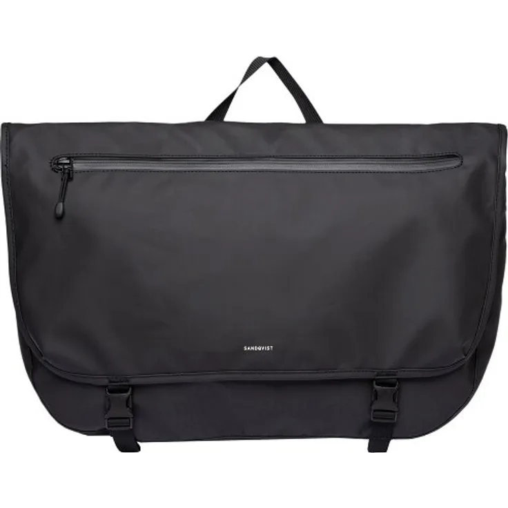 Sandqvist Stream Messenger, Laptop-Tasche mit 44 cm Fach, 100% Polyester, schwarz