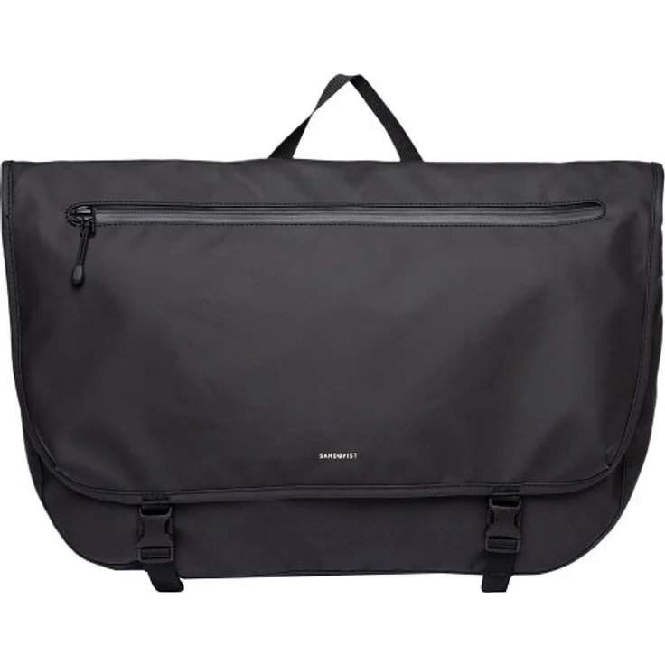 Sandqvist Stream Messenger, Laptop-Tasche mit 44 cm Fach, 100% Polyester, schwarz – Bild 1
