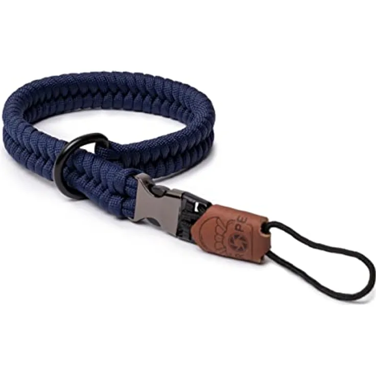 C-Rope Kamera Handschlaufe The Claw aus handgeflochtenem Paracord. Kameragurt mit Schnellverschluss-System, Navy Blau