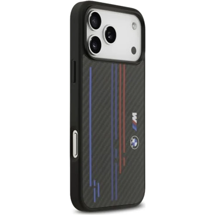 CG MOBILE BMW M Kevlar-Linien & Logo Schutzhülle für iPhone 17 Pro Max, kompatibel mit Mag Safe, Schwarz – Bild 4