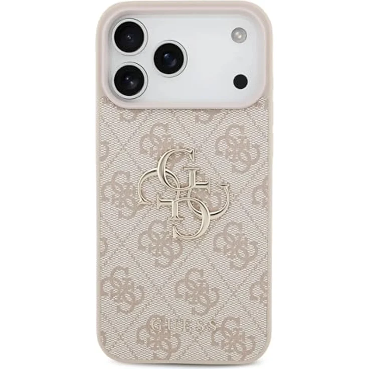 CG MOBILE Guess 4G Groß Logo Hülle für iPhone 17 Pro, Kunstleder Hardcase in Pink mit hohem Schutz – Bild 3