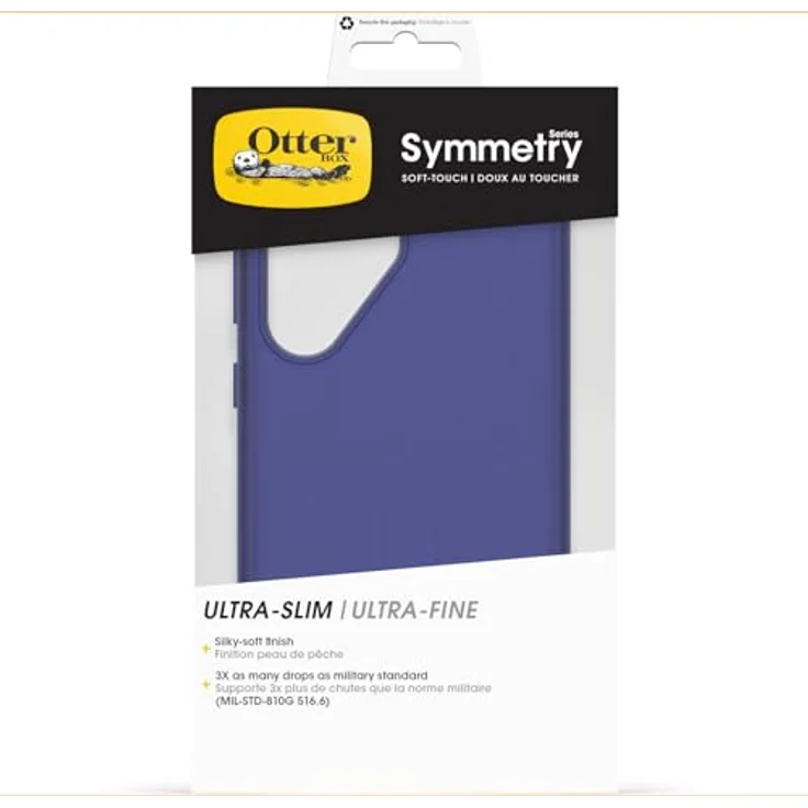 OtterBox Symmetry Series Soft Touch Hülle für Samsung Galaxy S25 Ultra, stoßfest, sturzsicher, 3X mehr Stürze als Militärstandard, Blau/Lila – Bild 5