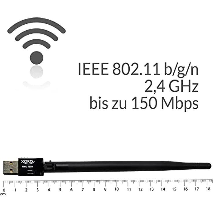 XORO HWL 155N WLAN USB Antenne für XORO SMART Receiver - Windows 10 - Linux - Raspberry Pi – Bild 5