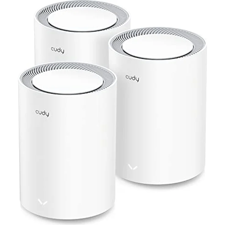 Cudy M3000 AX3000 Wi-Fi 6 Mesh System, 3er-Pack, Dual-Band, 2,5G Ethernet-Port, max. 3 Gbit/s, grau/weiß – Bild 1