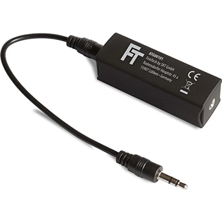 FeinTech ATG00101 Audio Masse-Trennglied Mantelstrom-Filter, 3,5 mm Klinke beseitigt Brummen schwarz – Bild 2
