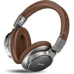 Swissten Jumbo Kopfhörer, Über-Ear mit hervorragendem Klang und 16 Stunden Akkulaufzeit, braun
