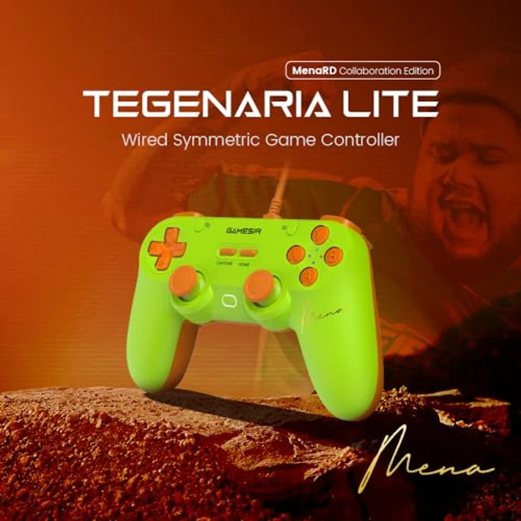 GameSir T3 Lite Controller, Kabelgebunden in leuchtendem Grün mit ergonomischem Design und präzisen Analogsticks – Bild 9