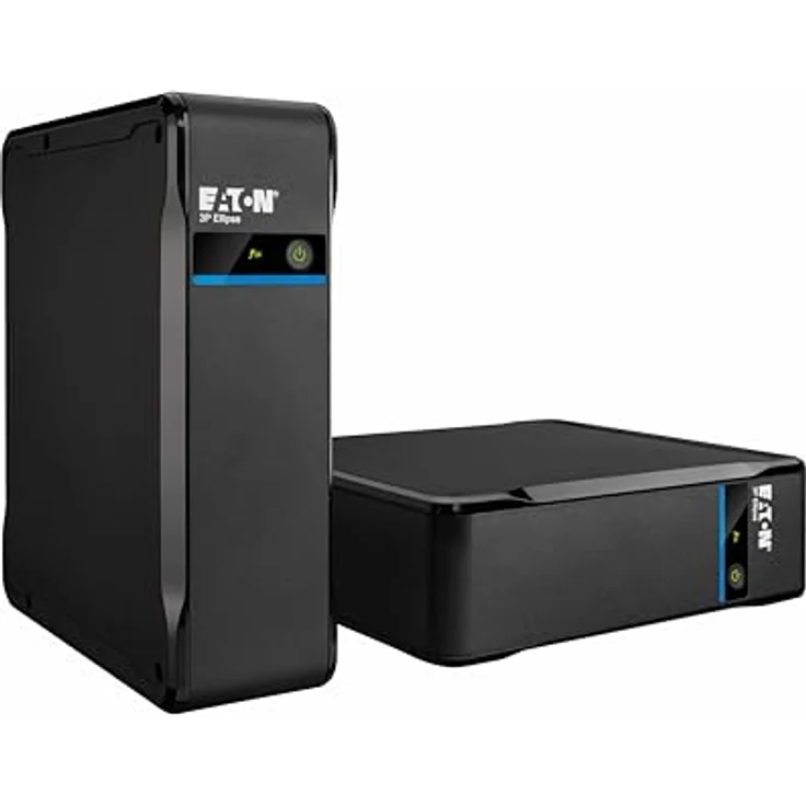 Eaton 3P Ellipse 700 IEC - Standby USV-Typ für zuverlässigen Schutz mit Blei-Säure-Akku, Tower-Bauart, 700VA 420W, schwarz – Bild 4