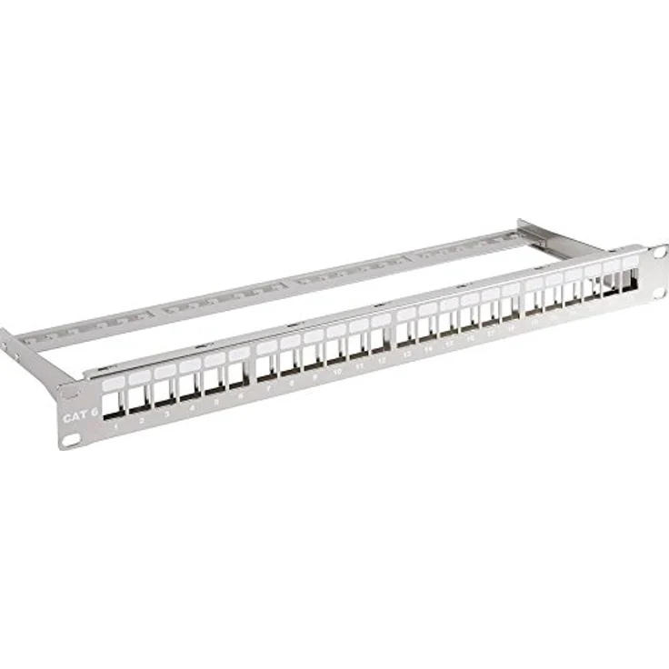 EFB-Elektronik 37576.1 1U Patch Panel, RJ-Steckverbindersystem mit 24 Anschlüssen, Metallic – Bild 1