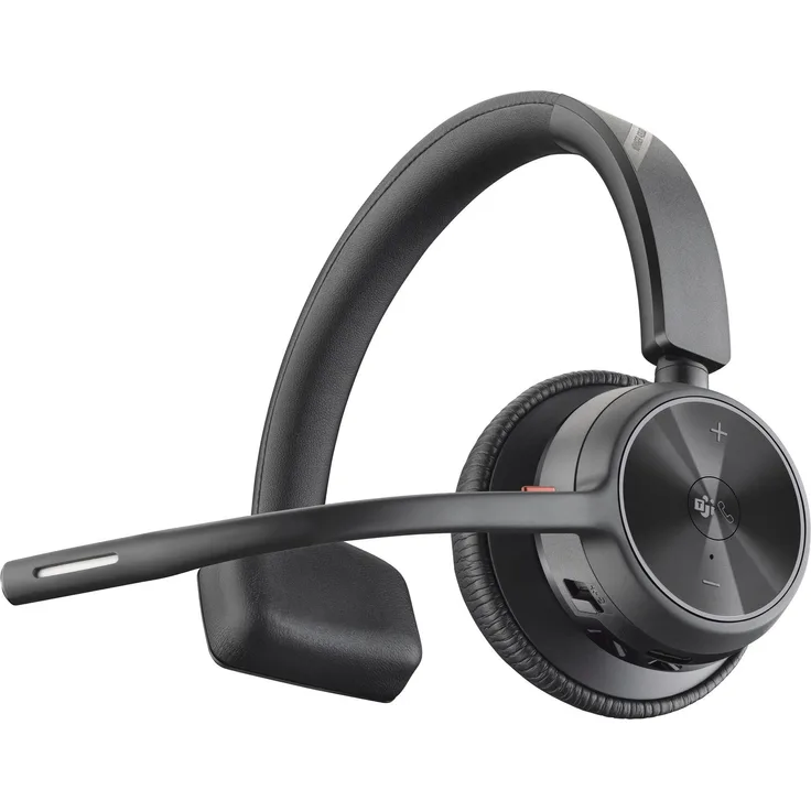 Poly BT Headset Voyager 4310 USB-A/C Teams Wireless-Headset (Noise-Cancelling, Bluetooth, Schwarz)
