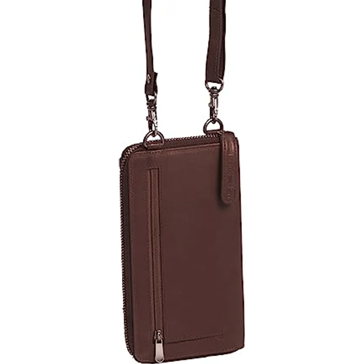 The Chesterfield Brand Wax Pull Up Handytasche aus 100% Leder, 10 cm x 3 cm x 19 cm, braun – Bild 4